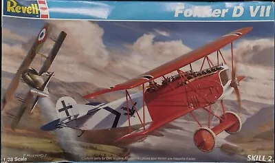 1/28 Revell FOKKER D.VII Biplane WWI Fighter Vintage 1996 Issue *Sealed Kit OOP • $34