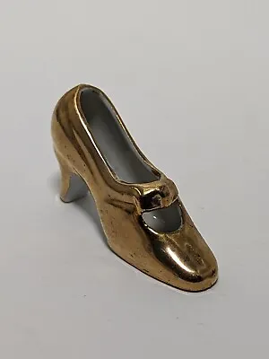 Vintage Miniature Gold High Heel Shoe Figurine • $21.25