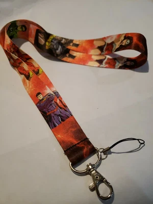 $12 • Buy Superman Batman Flash Wonderwoman LANYARD KEY CHAIN Ring Keychain ID Holder NEW