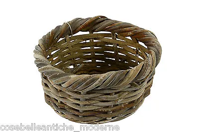 Antique Basket Wicker Canes Furniture Home Garden Vintage Old Wicker Basket • $73.02