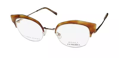 New Koali 20070k Eyeglass Frame Tp20 Cat Eye Half-rim Womens Brown France Metal • $49.95