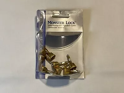 Monster Lock Banana Plugs For Master Pin Tips Z2 Biwire Bi-wire Z Series 4 Pairs • $160