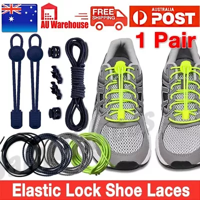 Elastic Shoe Lock Laces Sports Triathlon Running Race Speedlaces AU OZ New • $5.55