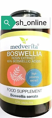 £11.89 • Buy Medverita Boswellia Serrata 65% Extract 120 Caps Joints Support No Fillers