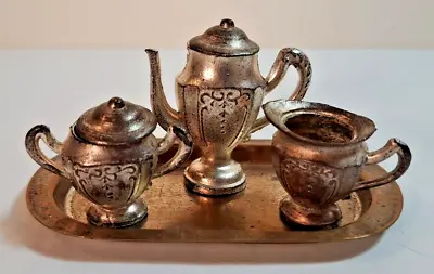 Metal Japan Miniature Tea Set • $25