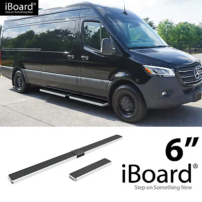 APS Stainless Steel 6in Running Boards Fit 10-24 Dodge Mercedes-Benz Sprinter • $239