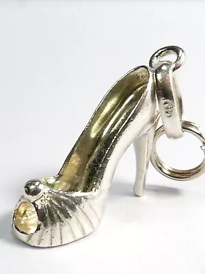 Genuine  Links Of London  Sterling Silver High Heeled Shoe Charm Pendant • £17.95