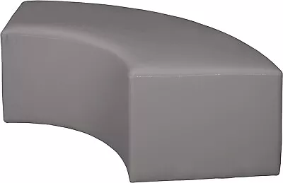 Regency Aurora Curved Vinyl Ottoman • $299.99