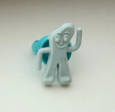 Gumby Toy Gum Vending Machine Prize Plastic Ring 1970s-80s NOS New Light Blue • $12.99