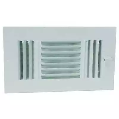 Zoro Select 4Mjg9 Sidewall/Ceiling Register 8 X 14 White Steel • $7.99