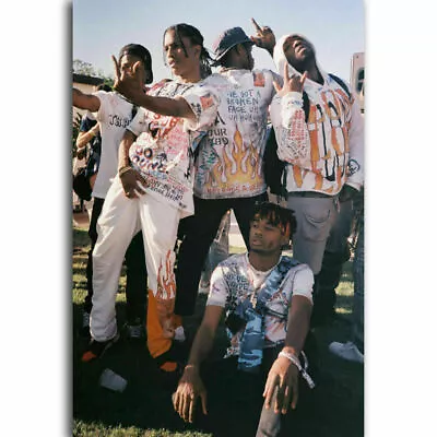 280399 Asap Mob Asap Rocky Playboi Carti Rapper Music Star PRINT POSTER • $8.95