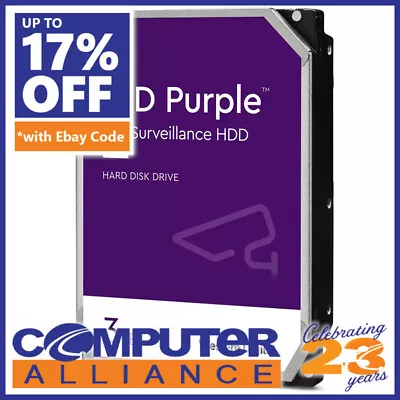 3TB WD 3.5  SATA 6Gb/s Purple SV HDD WD33PURZ • $169