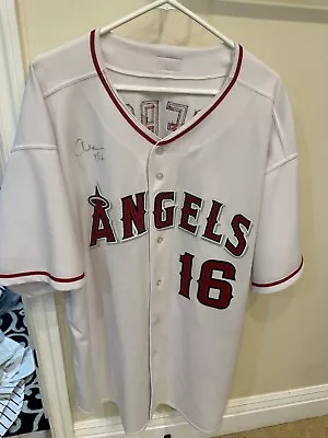 Angels #16 Garret Anderson 5XL Majestic Authentic Jersey Arte Moreno Autograph • $100