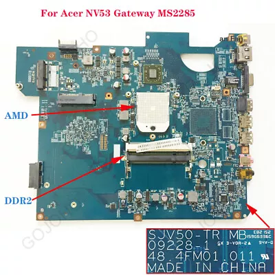 For Acer NV53 Gateway MS2285 Motherboard 48.4FM01.001 55.4FM01.021 MBWGH01001 • $41.39