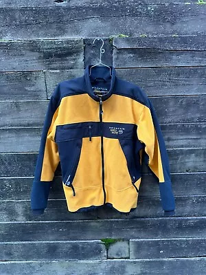 Mountain Hardware Jacket WindStopper Fleece Men's Large Yellow Black Full Zip  • $59.99