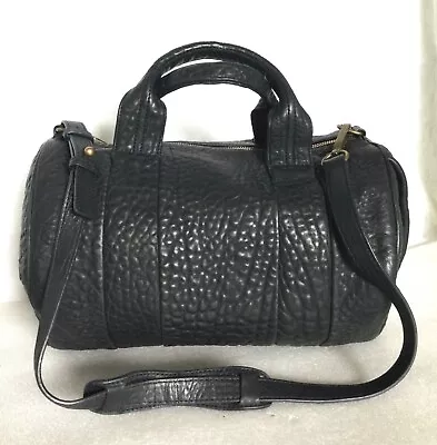 Large ALEXANDER WANG Black Leather Tote/Cross Body/Shoulder Bag / Handbag • $329