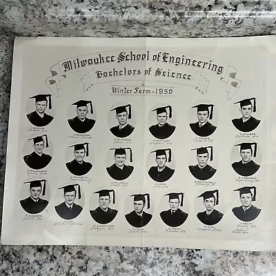 MSOE Milwaukee School Engineering Bachelor’s Of Science Winter Term 1950 Class • $22.50