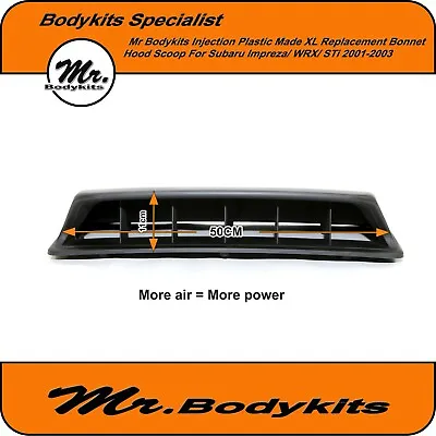 Mr Bodykits Plastic Made Bonnet Hood Scoop For Subaru Impreza WRX STi 2001-2002 • $189.80