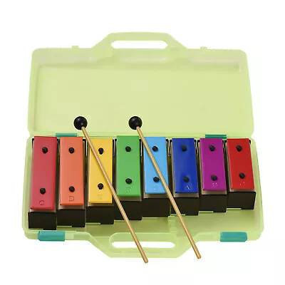 8-note Xylophone Colorful Glockenspiel Removable  Color Metal Plates S4O1 • $56.67