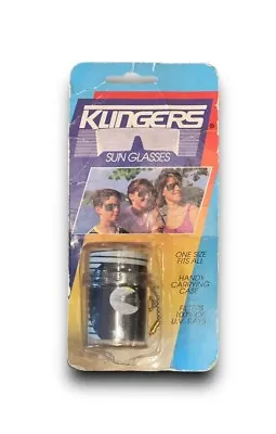 Rare 1980s Klingers/Solar Gard Roll Up/Wrap Around Sunglasses Grey - Sealed • $14.95