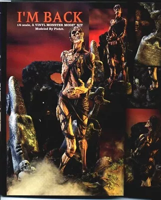 11 ZOMBIE I'M BACK Living Dead On Tomb Base Horror Vinyl Model Kit 1/6 • $24.95