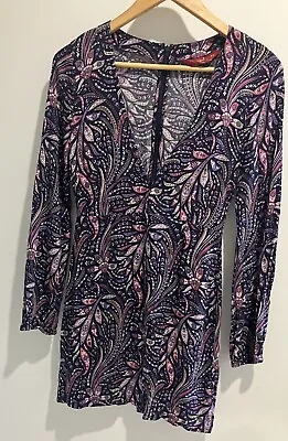 Tiger Lily Womens Dress Size 8 Long Sleeve Detail On Plunging Neckline And Zip • $24.31