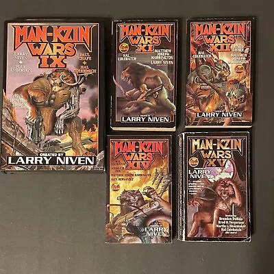 Larry Niven Man-Kzin Wars Lot Of 5 HC And Paperback Man-Kzin Wars 9 • $20.99
