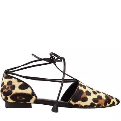 BNIB WITTNER   Sabino  Flats - Ocelot - Pony Hair Leather - Size 40 • $169.95