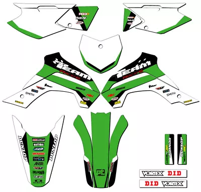 2015-2017 Kawasaki Klx 140g Graphics Kit Decals 2016 Klx140g 140 G Deco Decor • £49.39