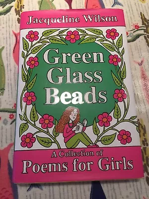 SIGNED FIRST EDITION 1ST PRINTING Jacqueline Wilson Green Glass Beads H/B VGC • £24.95