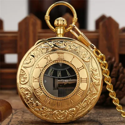 Musical Pocket Watch Roman Numerals Display Playing Melody Castle In The Sky • $14.87