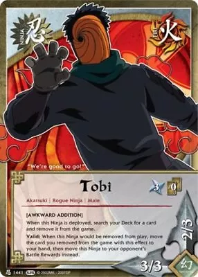 Tobi - N-1441 - Common - 1st Edition - Foil Kage Summit NM/LP - Naruto • $3.24