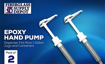 Epoxy Hand Pump – Dispenser Fits Most 1 Gallon Jugs And Containers. (Pack Of 2) • $15.99