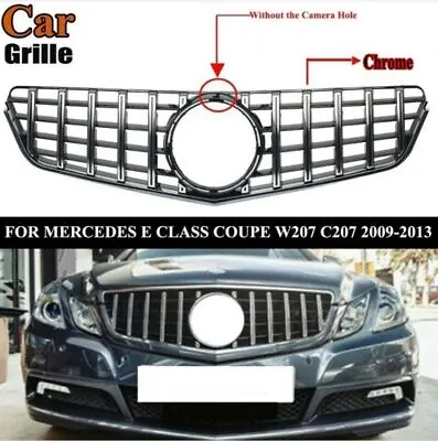 Chrome Black Front Grille Grill For Mercedes Benz E Class W207 Coupe 2Door 09-13 • $62.74