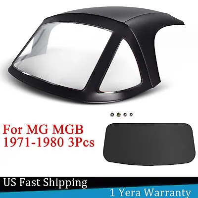 Convertible Soft Top For MG MGB 1971-1980 L4 1.8L Coupe With 3 Plastic Windows • $245.98