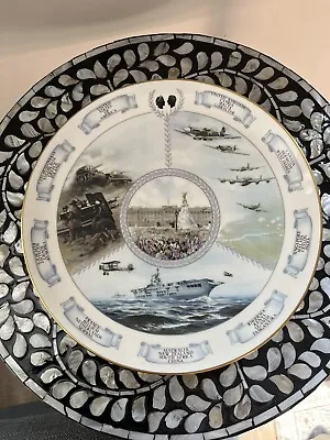 Coalport Winston Churchill 40th Anniversary End Of World War 2 Plate. • £10