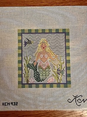 Kelly Clark Blonde Mermaid #KCN-932  Needlepoint Canvas ~ Orig $130 ~ NEW • $69