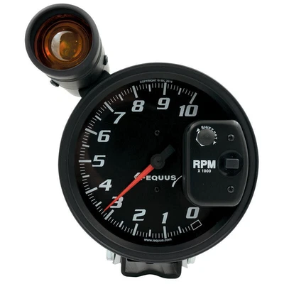 $117.22 • Buy Equus Tachometer Gauge 6080; Shift Lite Tach 0 To 10000 RPM 5  Black Electric