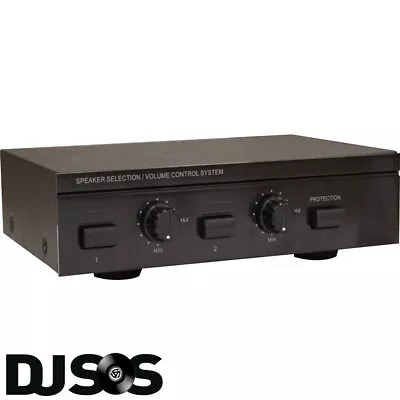 E-Audio 2 Way Speaker Selector Switch With Volume Control & Impedance Protection • £69.99