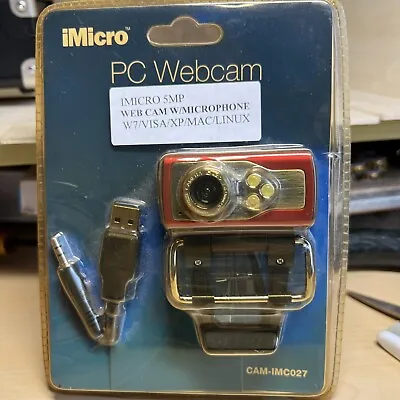 Webcam PC MAC Laptop Camera Built-in Mic Brand NEW Computer Cam NEW IMicro NIB • $8.40