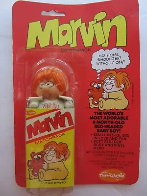 Marvin Matchpack Mini Plush Vintage Tom Armstrong 1983 On Card Fun  World • $17.95
