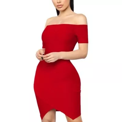 Hybrid & Company Bandage Fabric Red Bodycon Party Dress Plus Size 3XL NWT • $18.90