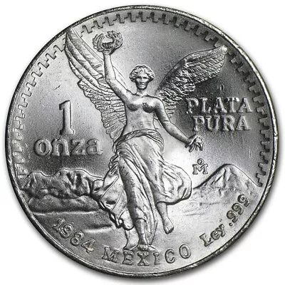 1984 Mexico 1 Oz Onza Libertad COIN MS Pure SILVER Pura TROY Ounce HIGH GRADE • $45.99