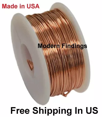 12 Ga Bare Copper Round Wire ( Dead Soft )  5 OZ - 17.5 FT. Spool • $14.99