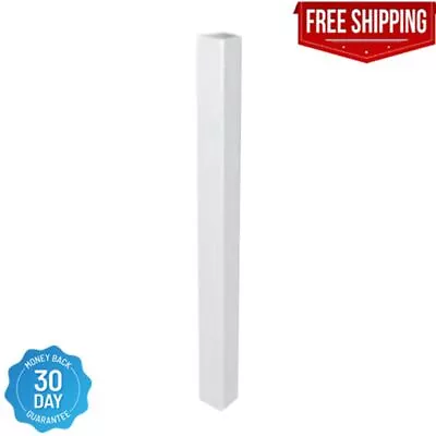 4 X 4 X 39 In Vinyl White Post Jacket Transition Fence Stair Railing Lightweight • $14.48