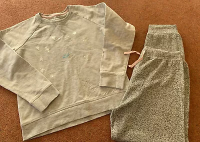 £9.69 • Buy M&S Marks & Spencer GIRL'S TATTY TEDDY GREY PYJAMA SET TOP BOTTOMS AGE 9-10 *VGC