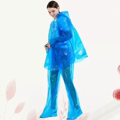  Windproof Portable Raincoat Waterproof Poncho Suit Coats Outdoor • $10.38