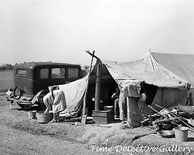 Migrant Fruit Picker's Camp Weslaco Texas - 1939 - Vintage Photo Print • $10