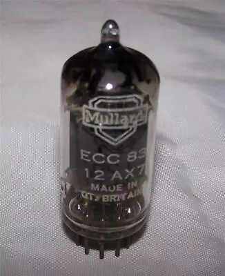 1 Vintage 1957 Mullard Square Getter Long Plate 12AX7 Ecc83 Tube  -tested-  MC1 • $152.50