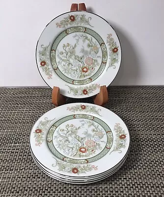 Mikasa “Kabuki” 7 1/2” Salad Plates (Set Of 4) Floral Design Japan ~ Excellent • $28